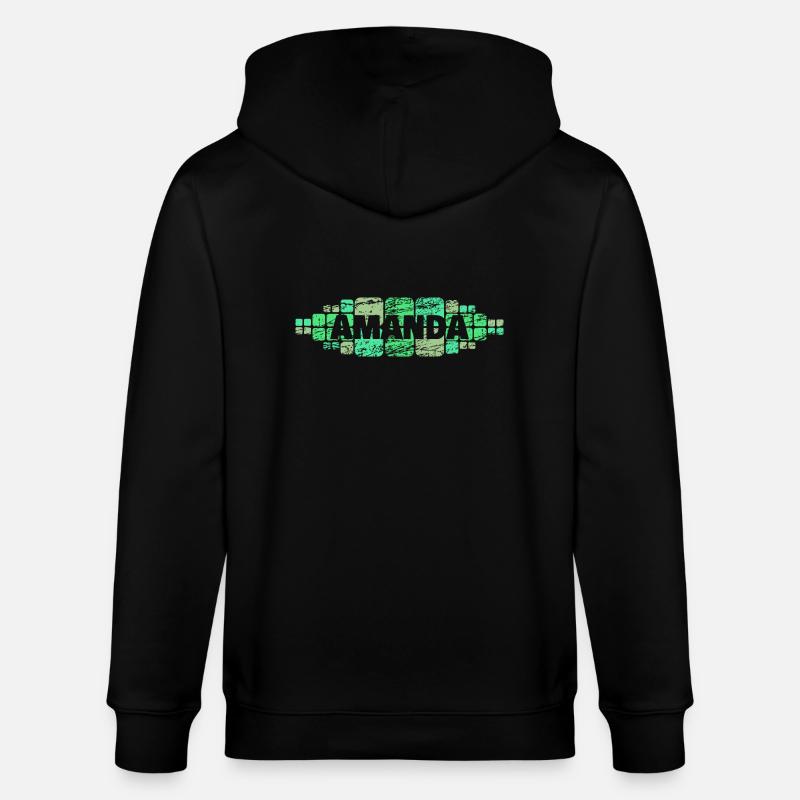 Amanda - Stanley/Stella Unisex Bio-Kapuzenjacke CULTIVATOR  - Schwarz