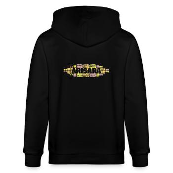 Mutti Arisara - Stanley/Stella Unisex Bio-Kapuzenjacke CULTIVATOR  - Schwarz - Hinten - Anna (173cm)