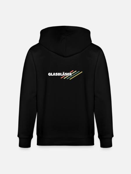 Gift for glassblower - Stanley/Stella CULTIVATOR Unisex Organic Hooded Jacket - black