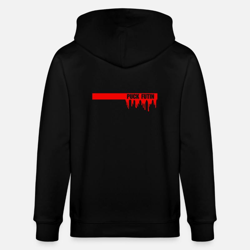 Conception du logo Puck Futin - Veste à capuche bio CULTIVATOR Stanley/Stella Unisexe - noir