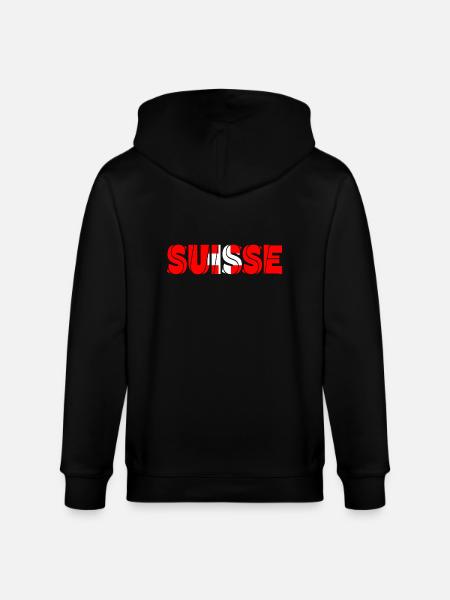 suisse - Stanley/Stella Unisex Bio-Kapuzenjacke CULTIVATOR  - Schwarz