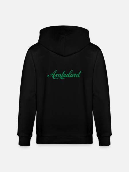 Ambulant - Stanley/Stella Unisex Bio-Kapuzenjacke CULTIVATOR  - Schwarz