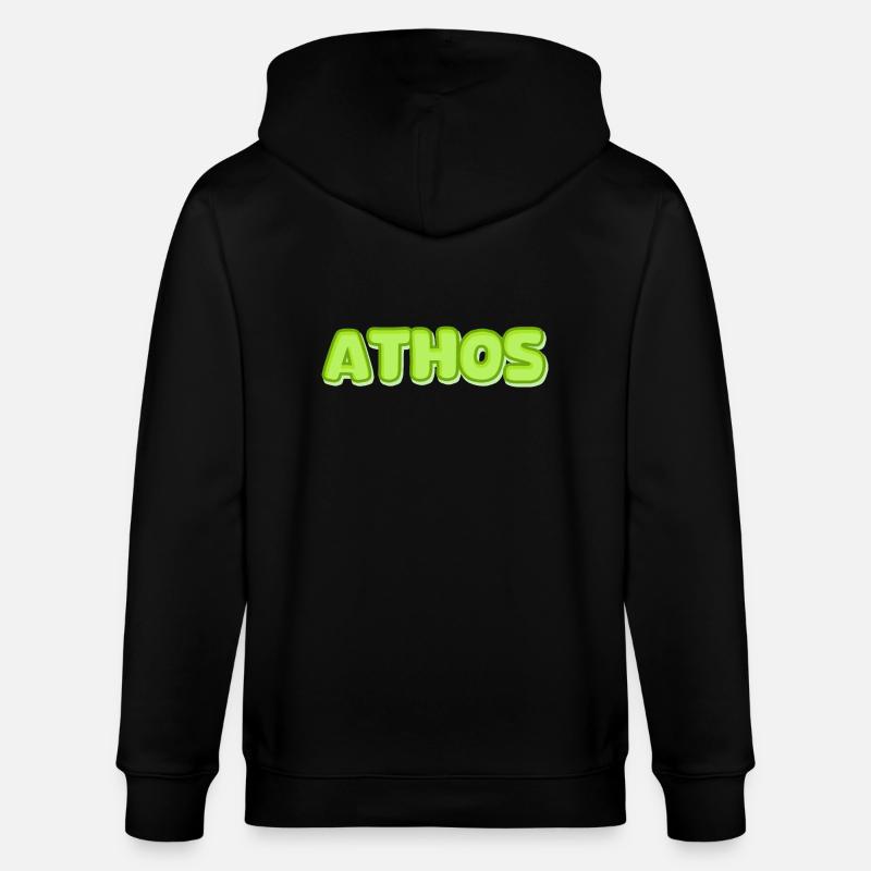 Athos Athos - Stanley/Stella Unisex Bio-Kapuzenjacke CULTIVATOR  - Schwarz