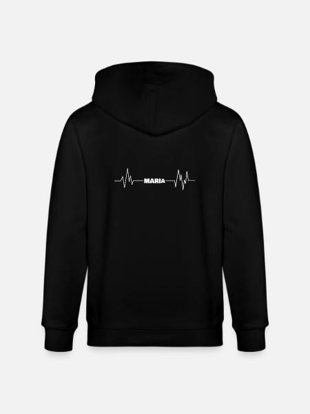 First name Maria - Stanley/Stella CULTIVATOR  Unisex Organic Hooded Jacket - black