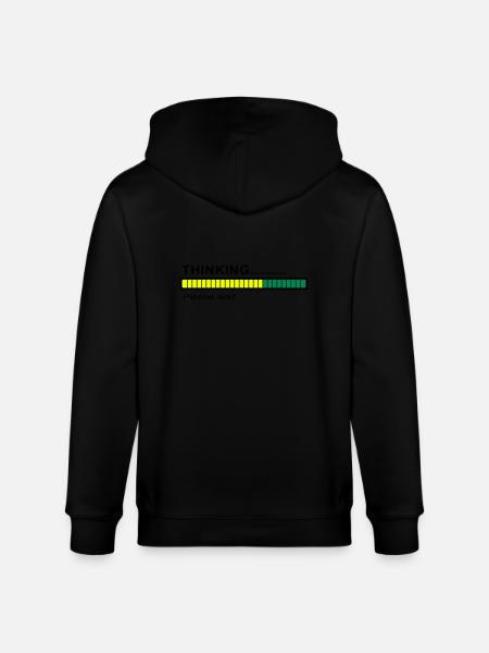 Thinking... - Stanley/Stella Unisex Bio-Kapuzenjacke CULTIVATOR  - Schwarz
