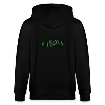 Turntable Frequency - Stanley/Stella CULTIVATOR  Unisex Organic Hooded Jacket - black - Back - Anna (173cm)