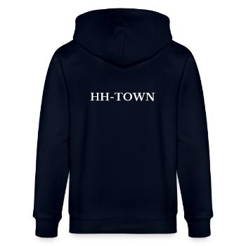Hamburg HH-Town - Stanley/Stella CULTIVATOR  Unisex Organic Hooded Jacket - navy - Back - Anna (173cm)