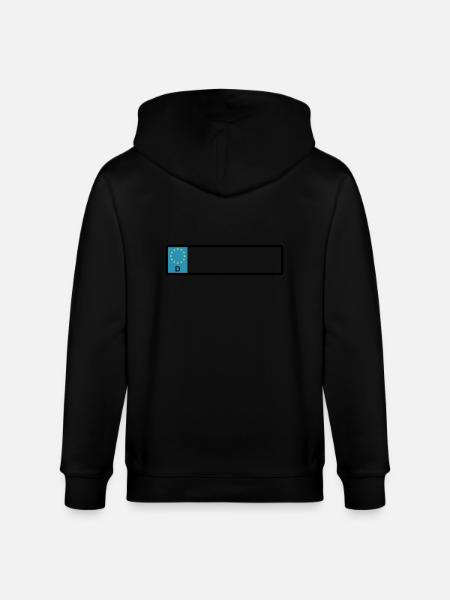 Namensschild - Stanley/Stella Unisex Bio-Kapuzenjacke CULTIVATOR - Schwarz