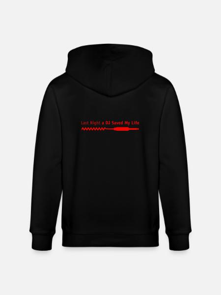 last_night_dj - Stanley/Stella Unisex Bio-Kapuzenjacke CULTIVATOR - Schwarz