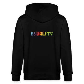 Égalité - Veste à capuche bio CULTIVATOR Stanley/Stella Unisexe - noir - Dos - Anna (173cm)