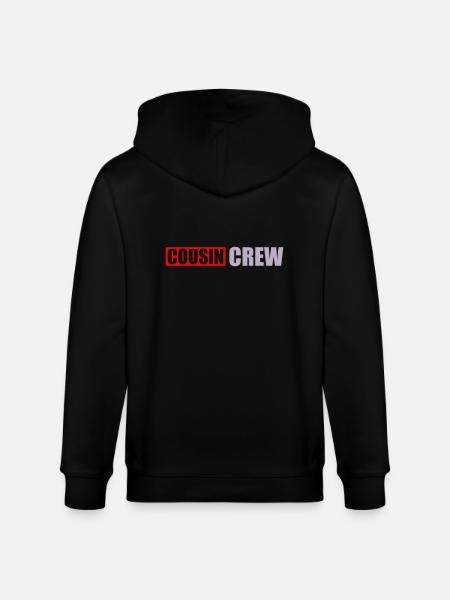 Logo Cousin Crew Team - Stanley/Stella CULTIVATOR Unisex Organic Hooded Jacket - black