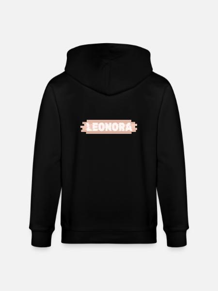 First name Leonora - Stanley/Stella CULTIVATOR  Unisex Organic Hooded Jacket - black