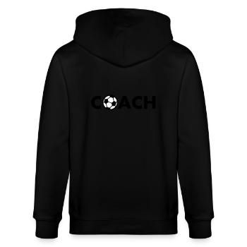 coach fußball - Stanley/Stella CULTIVATOR  Unisex Organic Hooded Jacket - black - Back - Anna (173cm)