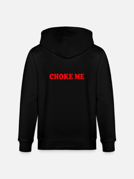 Choke me - Stanley/Stella CULTIVATOR Unisex Organic Hooded Jacket - black