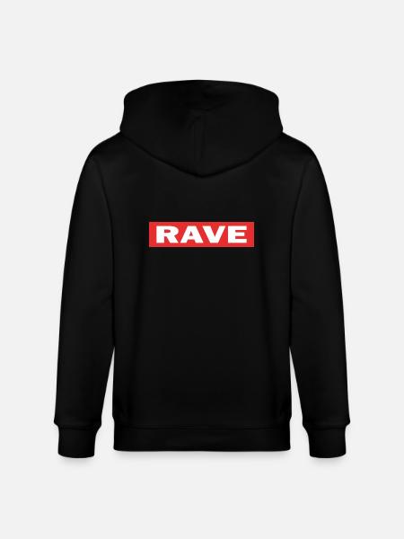 rave - Stanley/Stella CULTIVATOR Unisex Organic Hooded Jacket - black