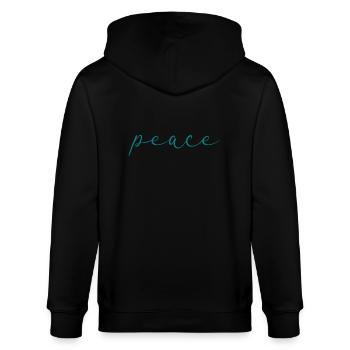 paix - Veste à capuche bio CULTIVATOR Stanley/Stella Unisexe - noir - Dos - Anna (173cm)