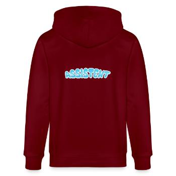 Gift for Assistant - Stanley/Stella CULTIVATOR  Unisex Organic Hooded Jacket - burgundy - Back - Anna (173cm)