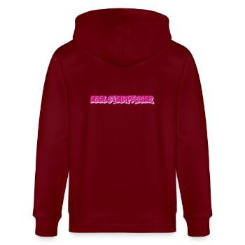 Gift for gem setters - Stanley/Stella CULTIVATOR  Unisex Organic Hooded Jacket - burgundy - Back - Anna (173cm)