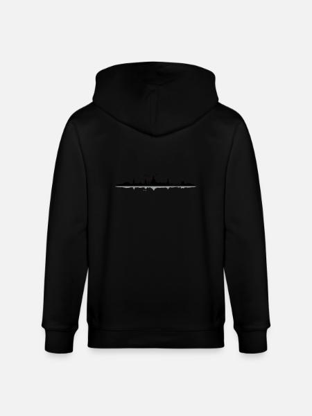 Dresden Skyline - Stanley/Stella Unisex Bio-Kapuzenjacke CULTIVATOR - Schwarz
