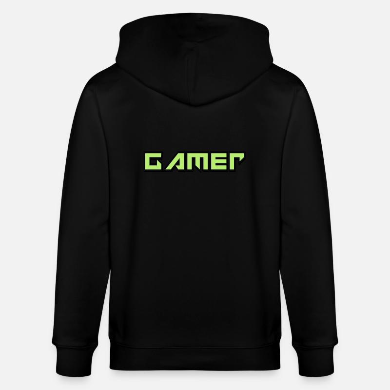 Gamer - Stanley/Stella Unisex Bio-Kapuzenjacke CULTIVATOR  - Schwarz