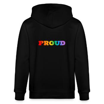 FIERTÉ LGBT PRIDE - Veste à capuche bio CULTIVATOR Stanley/Stella Unisexe - noir - Dos - Anna (173cm)