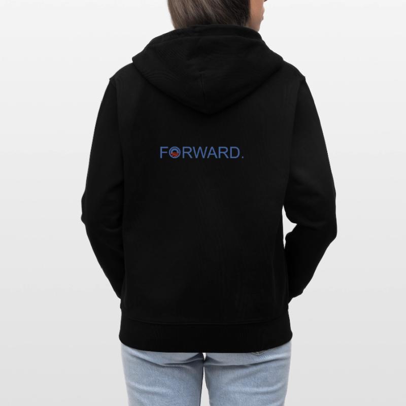 Forward Obama 2012. Stanley/Stella Unisex Bio-Kapuzenjacke CULTIVATOR 