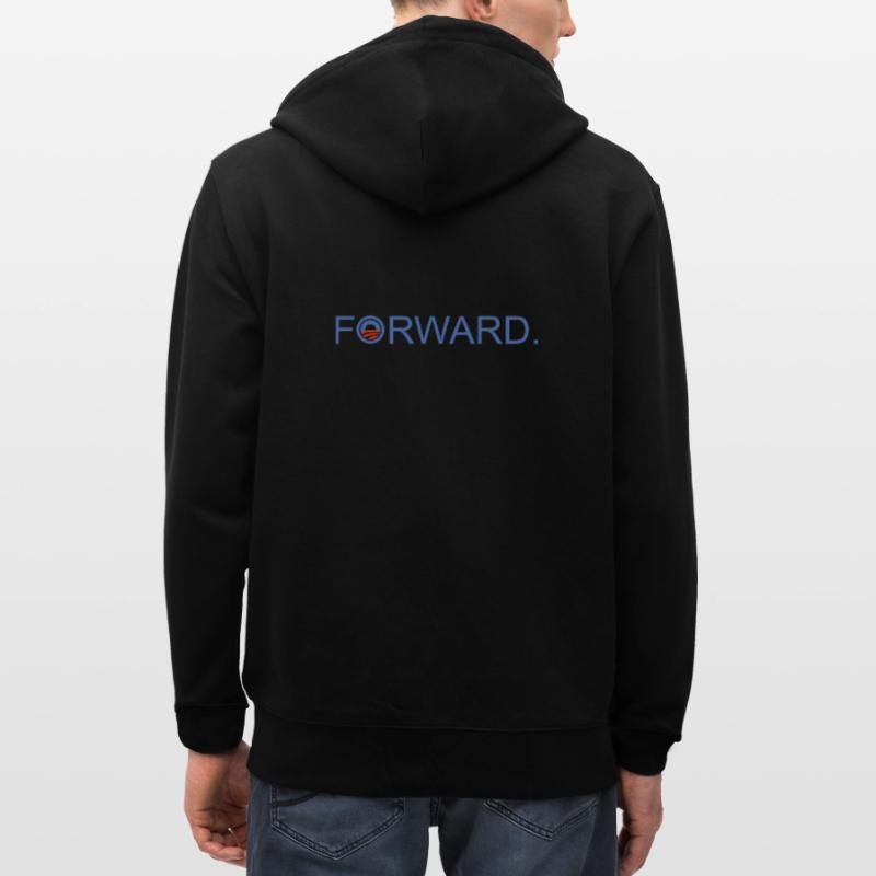 Forward Obama 2012. Stanley/Stella Unisex Bio-Kapuzenjacke CULTIVATOR 