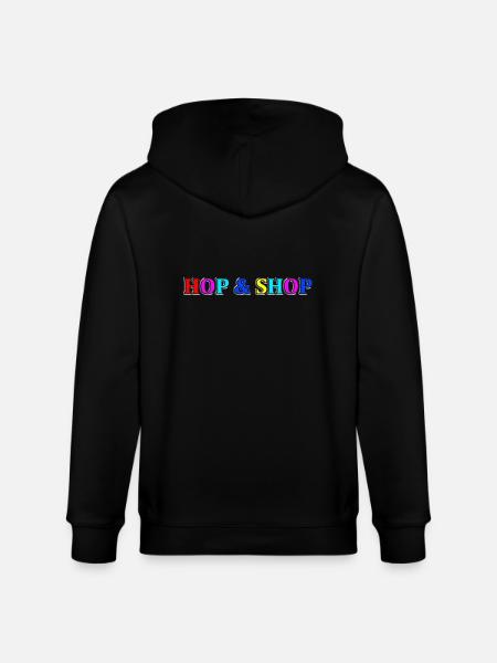 Hop and Shop - Stanley/Stella CULTIVATOR  Unisex Organic Hooded Jacket - black