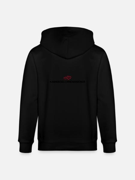 Hen Party Heart - Stanley/Stella CULTIVATOR  Unisex Organic Hooded Jacket - black