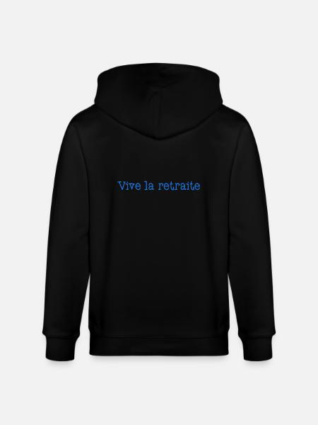 RETRAITE. RETRAITE. RETRAITEE. RETRAITE - Veste à capuche bio CULTIVATOR Stanley/Stella Unisexe - noir