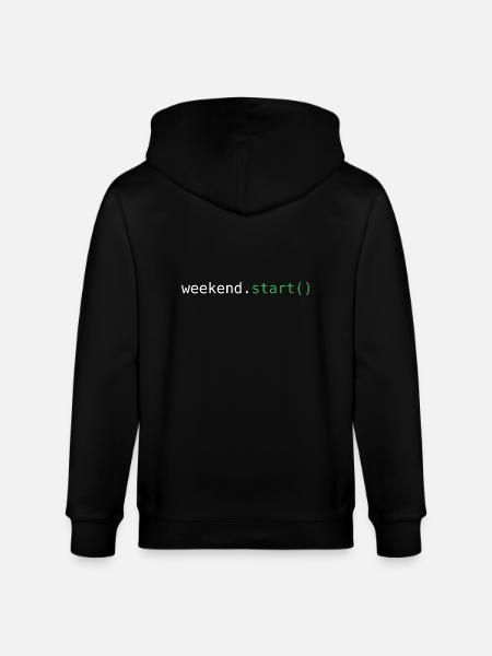 Début du week-end - Veste à capuche bio CULTIVATOR Stanley/Stella Unisexe - noir