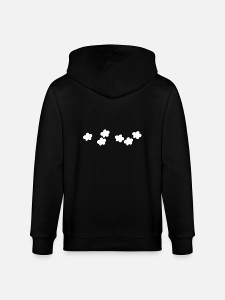 fleurs fleur plante - Veste à capuche bio CULTIVATOR Stanley/Stella Unisexe - noir