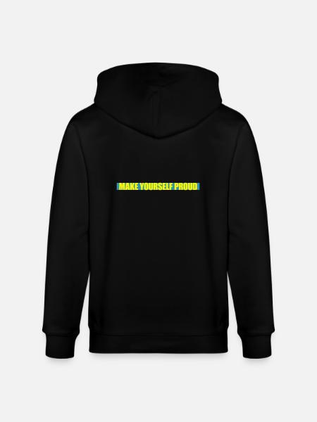 make yourself proud quote - Stanley/Stella CULTIVATOR  Unisex Organic Hooded Jacket - black