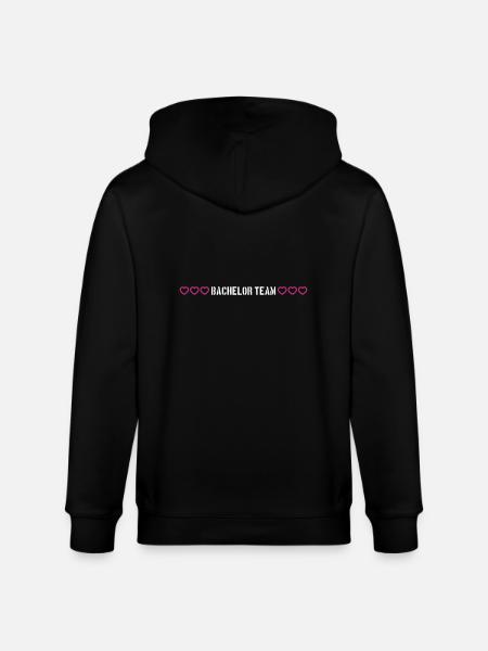 bachelor team herzchen - Stanley/Stella Unisex Bio-Kapuzenjacke CULTIVATOR  - Schwarz