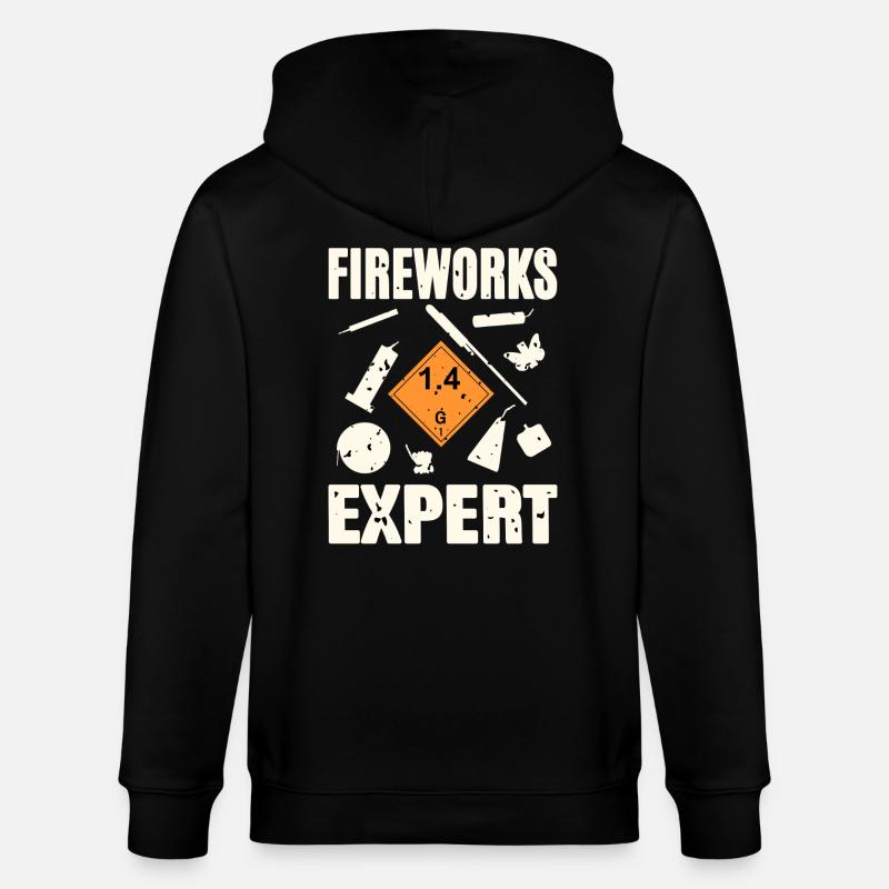 Fireworks Expert - Stanley/Stella Unisex Bio-Kapuzenjacke CULTIVATOR  - Schwarz