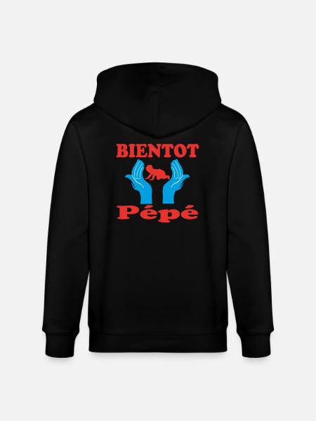 SOON Pépé - Stanley/Stella CULTIVATOR Unisex Organic Hooded Jacket - black