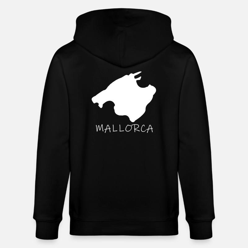 Mallorca - Stanley/Stella Unisex Bio-Kapuzenjacke CULTIVATOR  - Schwarz