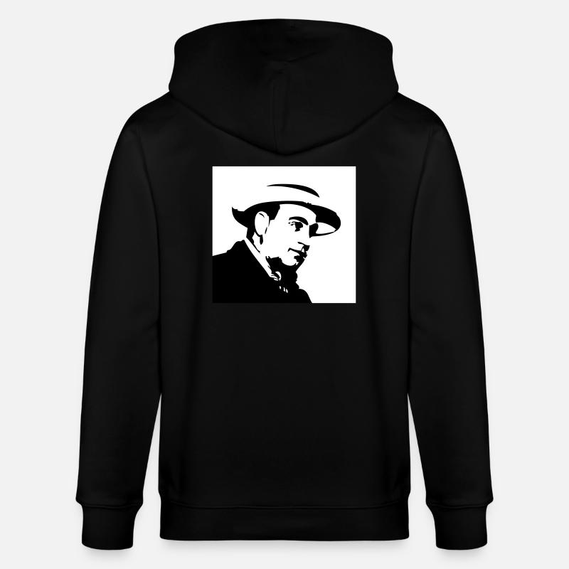 Al Capone - Veste à capuche bio CULTIVATOR Stanley/Stella Unisexe - noir