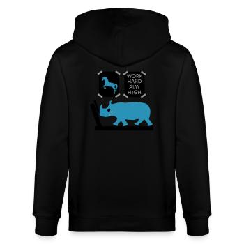 motivation - Veste à capuche bio CULTIVATOR Stanley/Stella Unisexe - noir - Dos - Anna (173cm)
