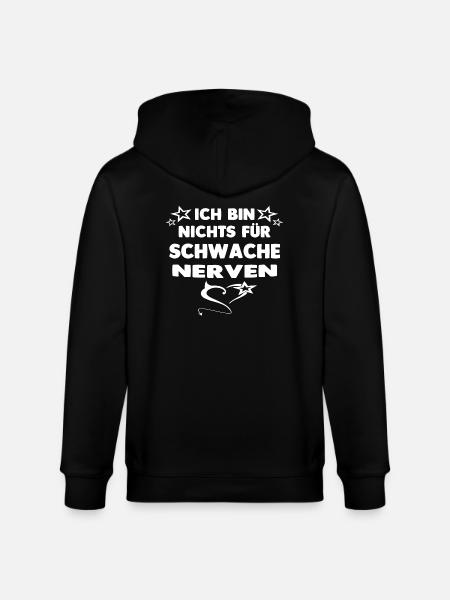 schwache Nerven - Stanley/Stella Unisex Bio-Kapuzenjacke CULTIVATOR - Schwarz