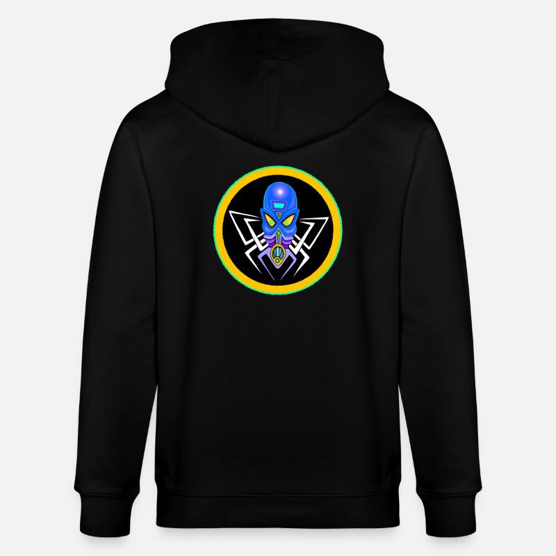 alien circle 02 - Veste à capuche bio CULTIVATOR Stanley/Stella Unisexe - noir
