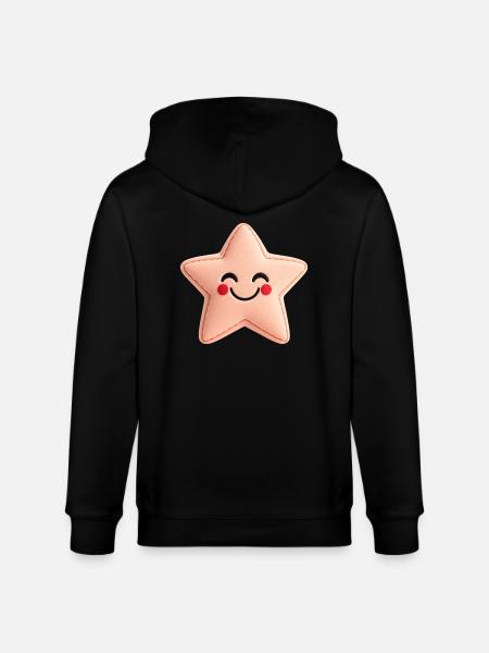 Sweet Star - Pink - Stanley/Stella CULTIVATOR Unisex Organic Hooded Jacket - black