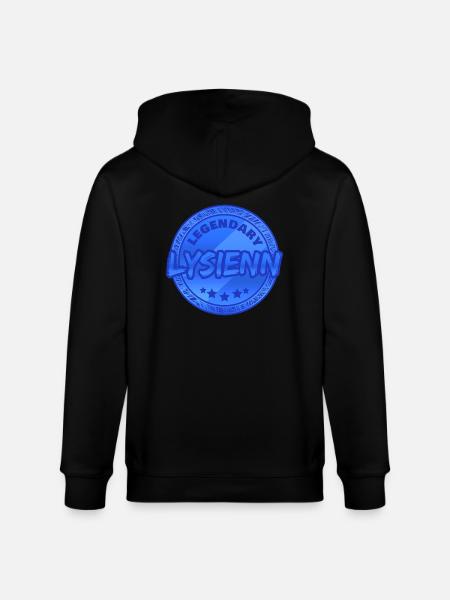 Prénom Lysienn - Veste à capuche bio CULTIVATOR Stanley/Stella Unisexe - noir