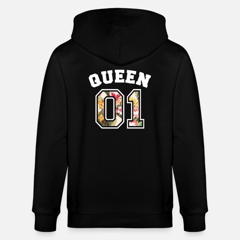 queen 01 - Veste à capuche bio CULTIVATOR Stanley/Stella Unisexe - noir