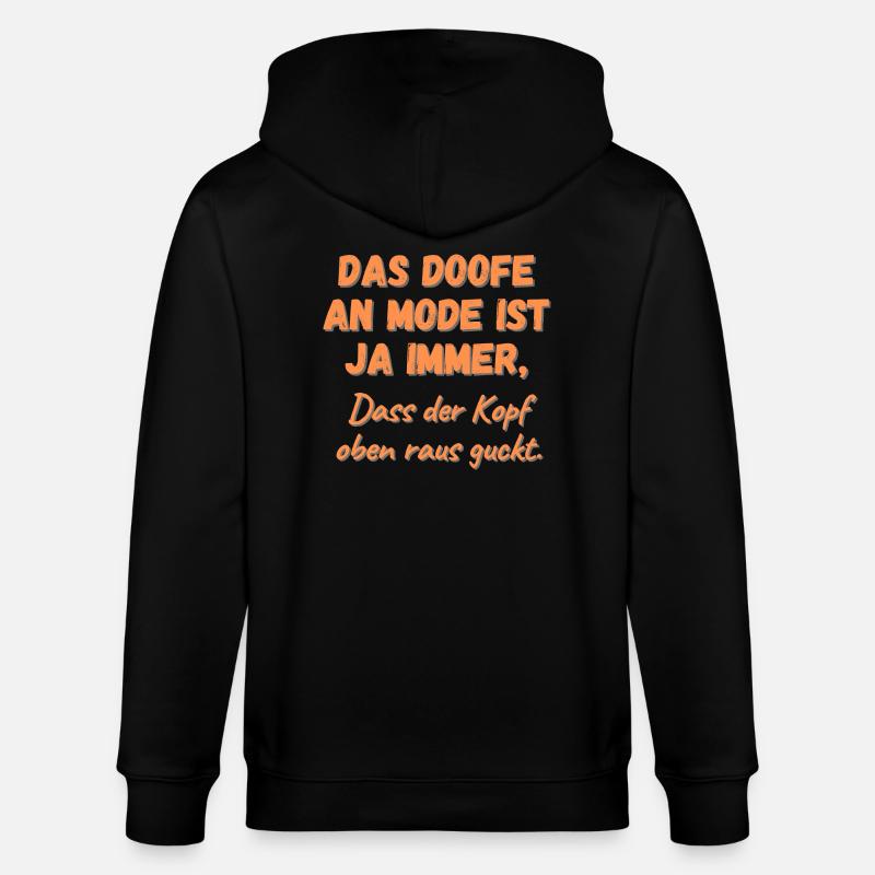 Das Doofe An Mode - Stanley/Stella Unisex Bio-Kapuzenjacke CULTIVATOR  - Schwarz
