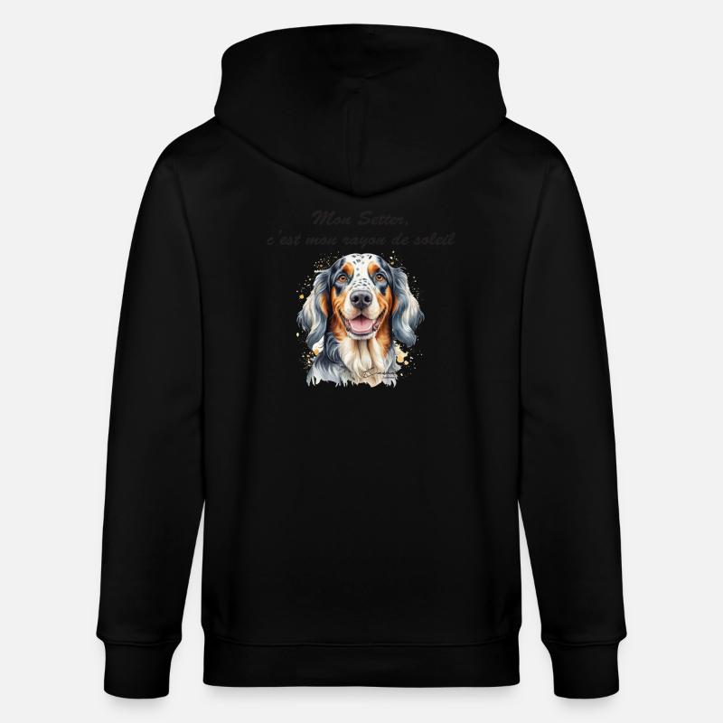 Setter rayon de soleil - Veste à capuche bio CULTIVATOR Stanley/Stella Unisexe - noir