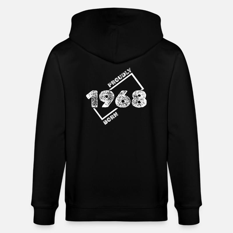 Idée cadeau 1968 - Veste à capuche bio CULTIVATOR Stanley/Stella Unisexe - noir