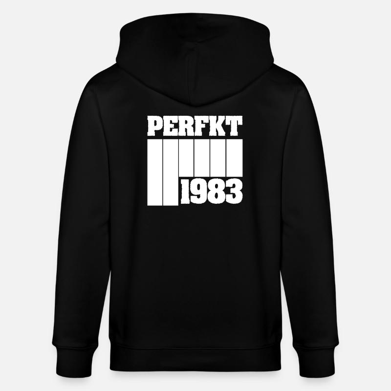 Perfekt 1983 - Stanley/Stella Unisex Bio-Kapuzenjacke CULTIVATOR  - Schwarz