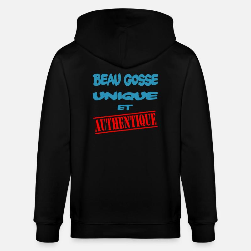 Beau gosse unique et authentique - Veste à capuche bio CULTIVATOR Stanley/Stella Unisexe - noir