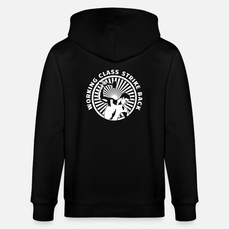 workingclass - Stanley/Stella Unisex Bio-Kapuzenjacke CULTIVATOR - Schwarz